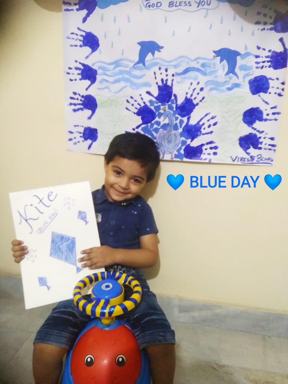 NURSERY || BLUE COLOUR  DAY