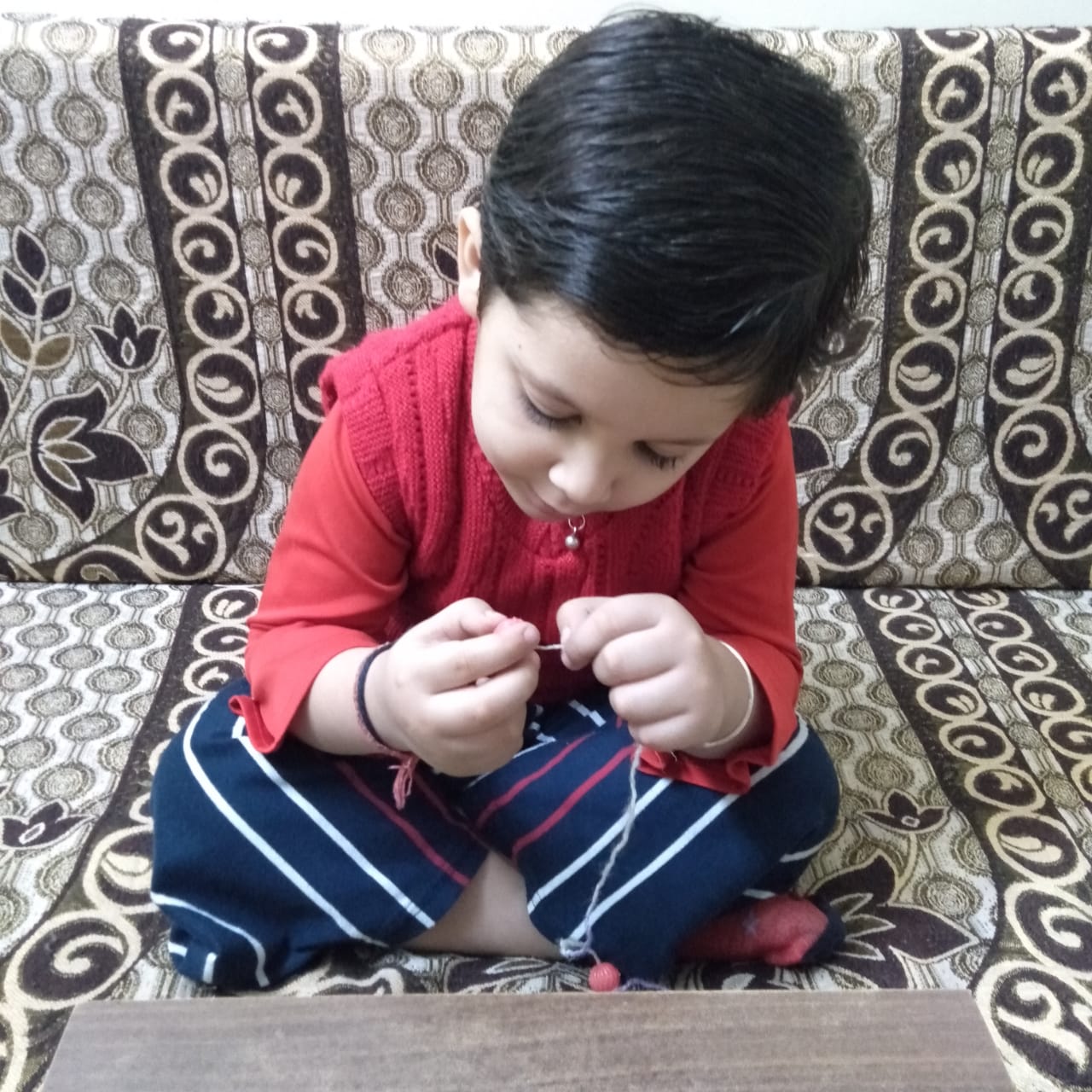 NURSERY || THREADING BEADS ACTIVITY 