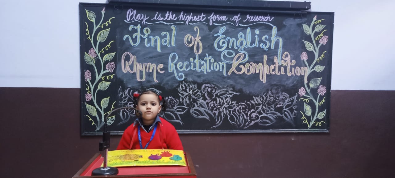 ENGLISH RHYME RECITATION COMPETITION ll NURSERY